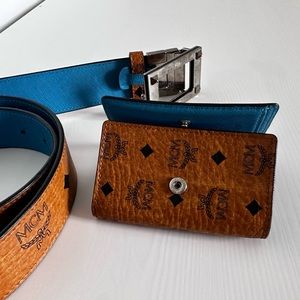 MCM Belt & Key / Card Holder Set